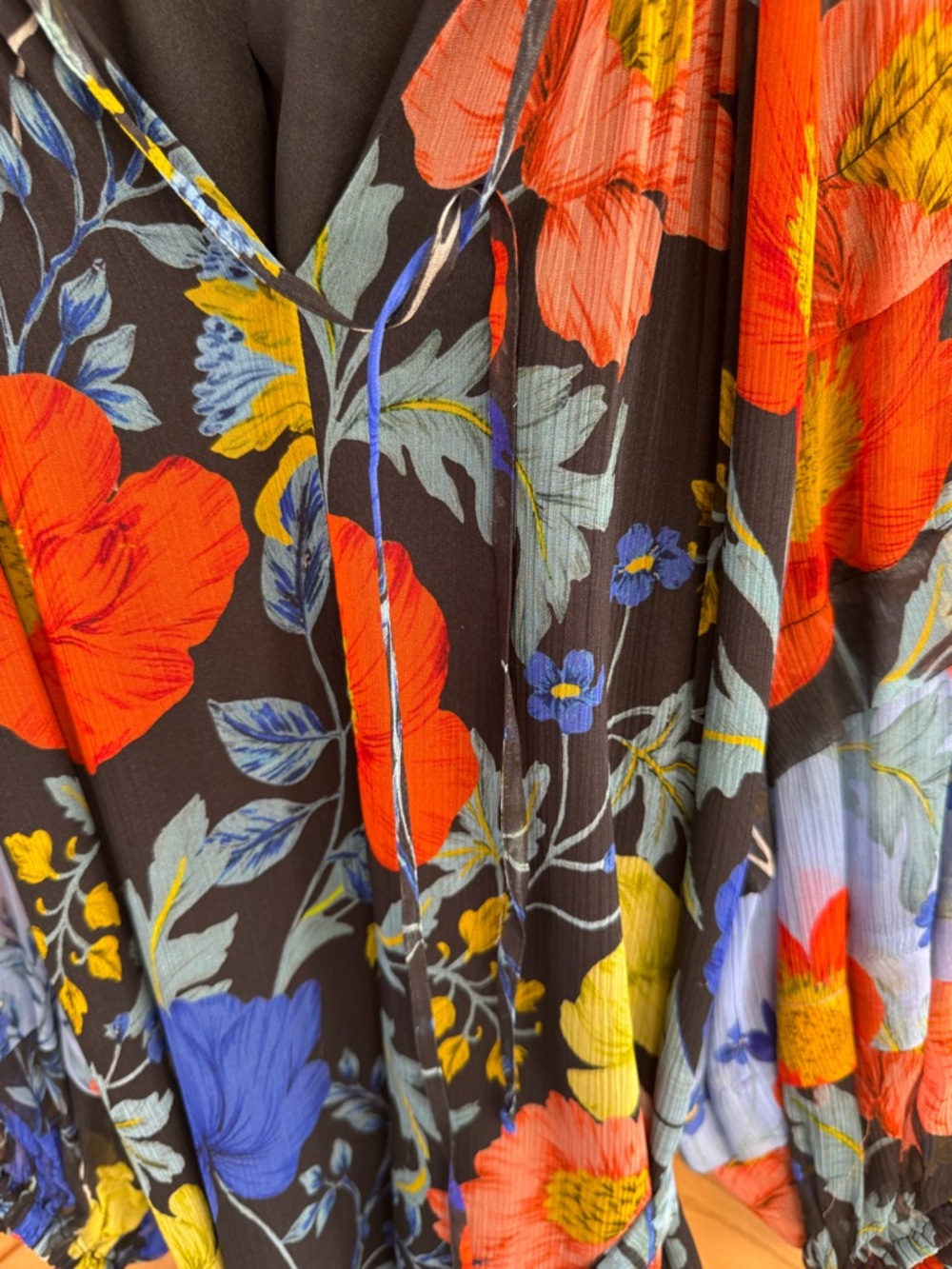 Kobi Halperin Koa Ruffled Floral-Print Midi Dress, Size S - Picture 3 of 7